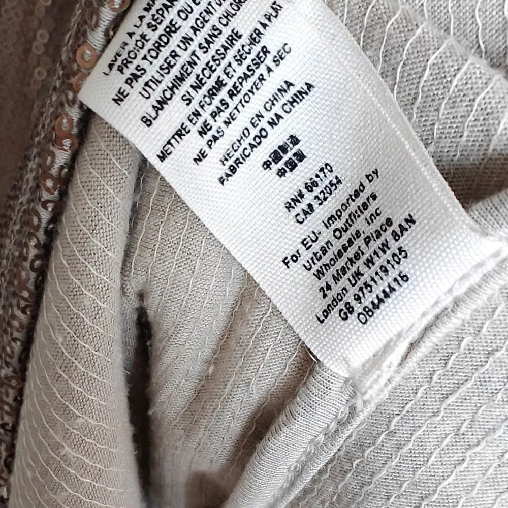 Free People Gold Sequin Mini Dress - Picture 11 of 13